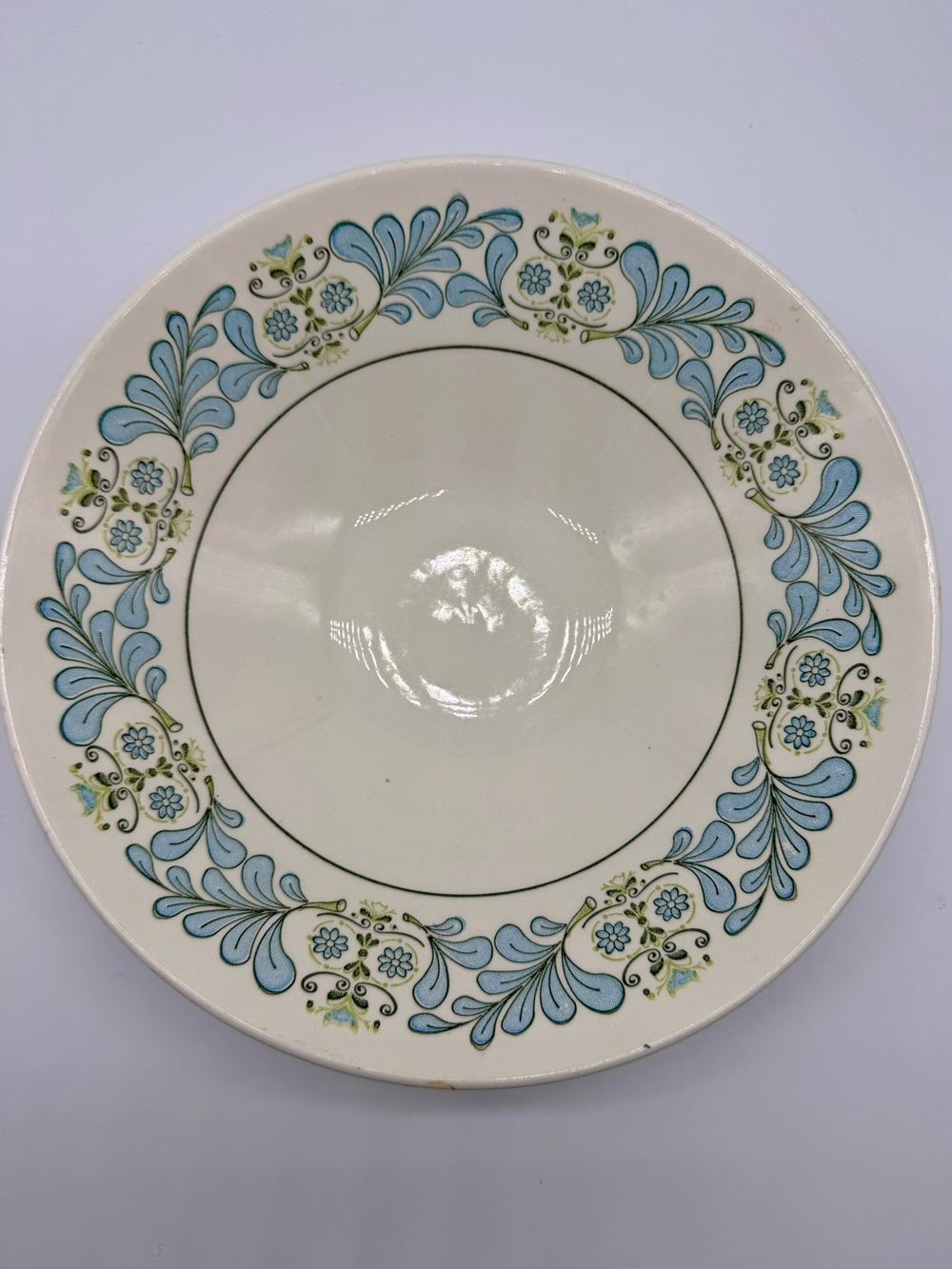 Vintage Taylor Smith & Taylor Fern Valley 10” Serving Bowl MCM